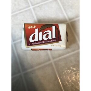 Vintage Dial Gold Bar Soap Antibacterial Deodorant Single Bar 1980's
